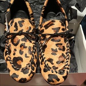 H&M Women’s Animal Print Loafers with Black Accents